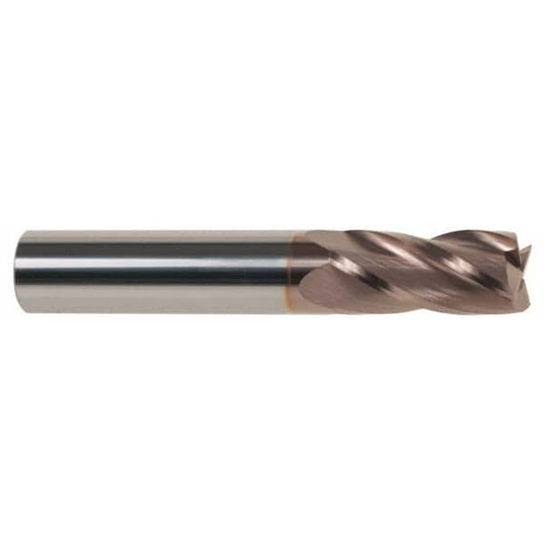 3/16 Shank Diameter SGS 39021 1 4 Flute Square End General Purpose End Mill Titanium Carbonitride Coating 5/8 Cutting Length 2 Length 11/64 Cutting Diameter 